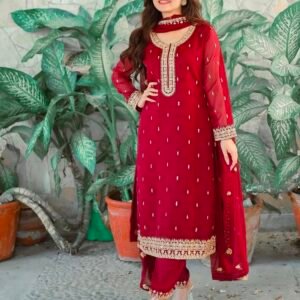 Bridal Red Wedding Kurta Set