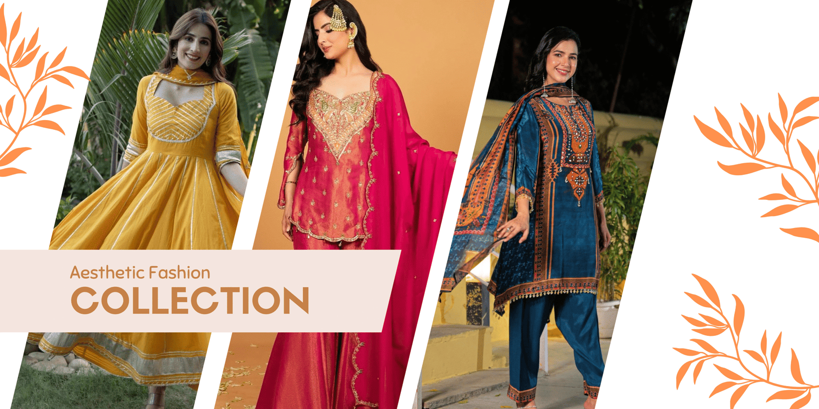 Beige Brown Clean Aesthetic Fashion Collection Medium Banner (2)