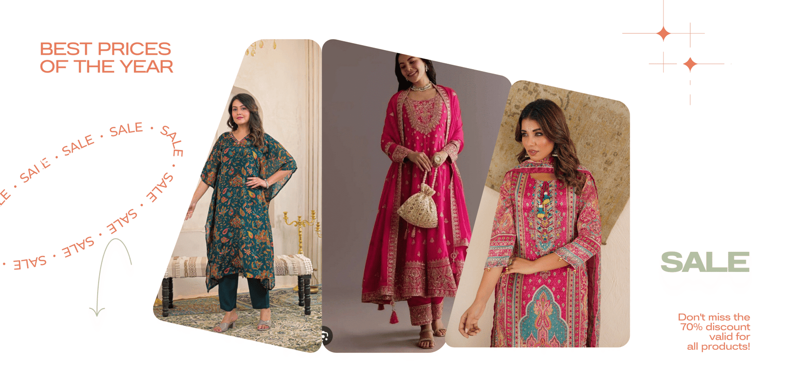 Black and White Modern Black Friday Sale Banner